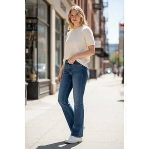 Hudson Beth Baby Bootcut Jeans Medium Wash Blue Denim Made in USA Womens Size 28